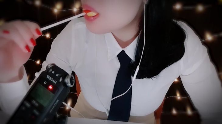 [RyuA阿玉]?예쁜 롤리팝캔디 이팅? – Lollipop Candy Eating Sound, Mouth Sound – キャンディー食べる – Korean ASMR